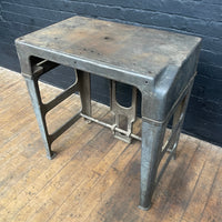 Industrial powerhouse props prop rental hire vintage movie film set dec Industrial machine table workbench cast steel 2