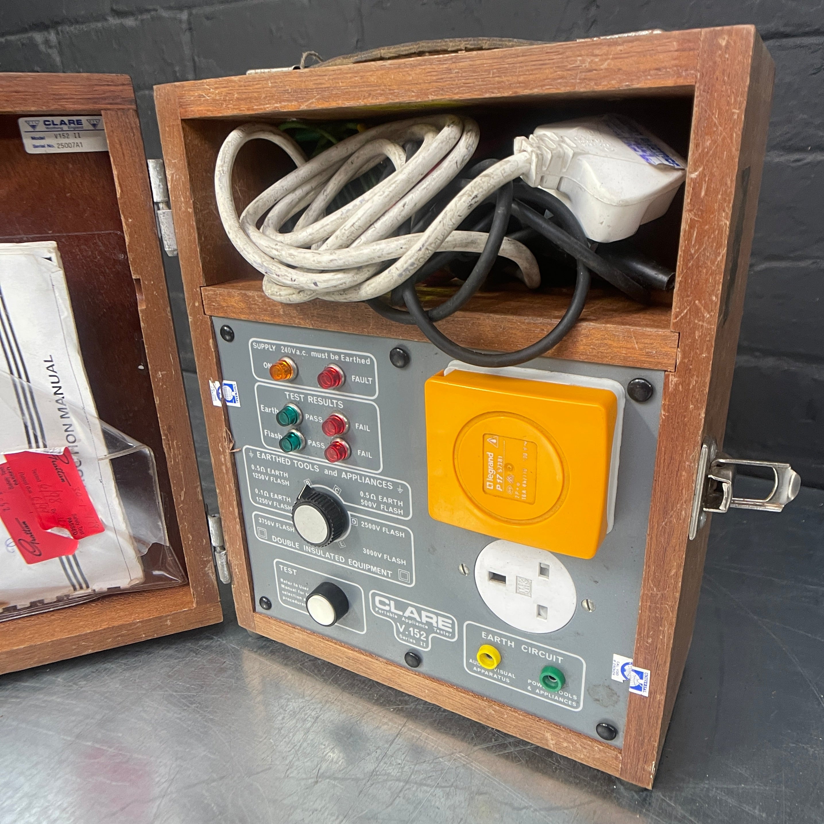 Industrial powerhouse props prop rental hire vintage movie film set dec PAT tester electrical scientific 1