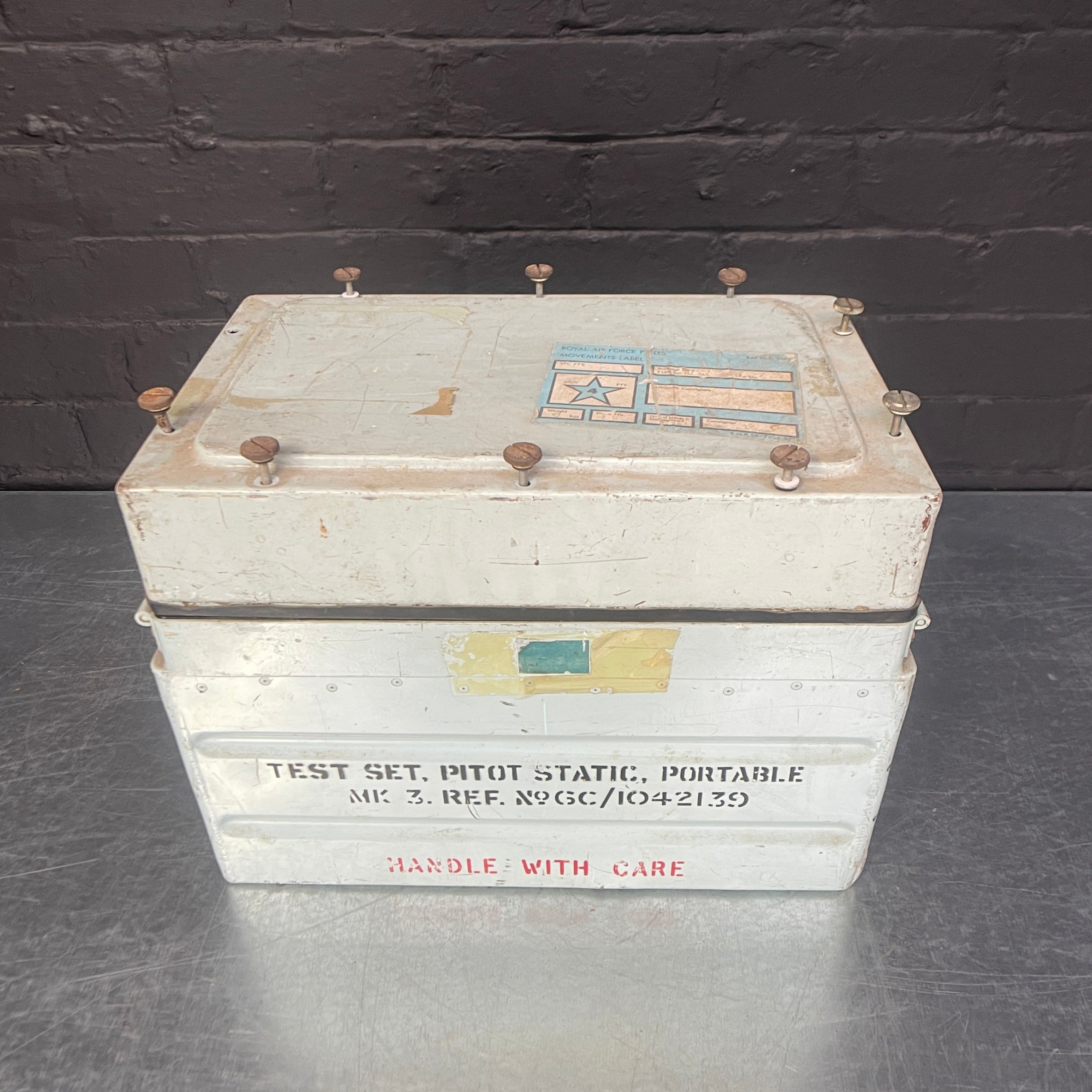 Industrial powerhouse props prop rental hire vintage movie film set dec air force test set military electrical 2