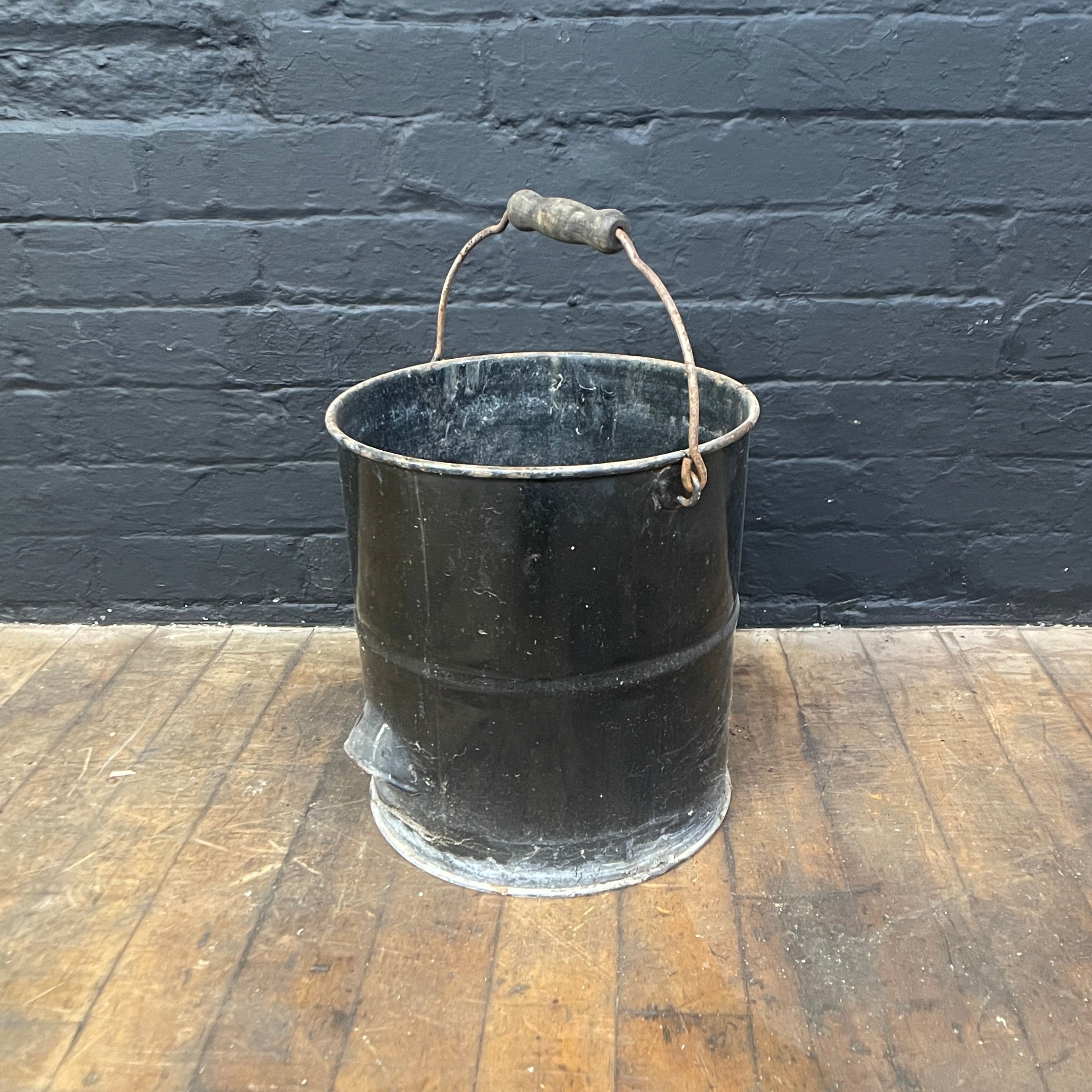 Industrial powerhouse props prop rental hire vintage movie film set dec black bucket drum