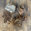 Industrial powerhouse props prop rental hire vintage movie film set dec block tackle hoist chain winch