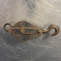 Industrial powerhouse props prop rental hire vintage movie film set dec blue red pulley hook