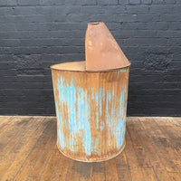 Industrial powerhouse props prop rental hire vintage movie film set dec blue ribbed bin
