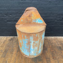 Industrial powerhouse props prop rental hire vintage movie film set dec blue ribbed bin 1