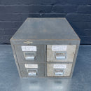 Industrial powerhouse props prop rental hire vintage movie film set dec drawer drawers metal steel cabinet index card