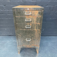 Industrial powerhouse props prop rental hire vintage movie film set dec eight drawers drawers filing index green cabinet