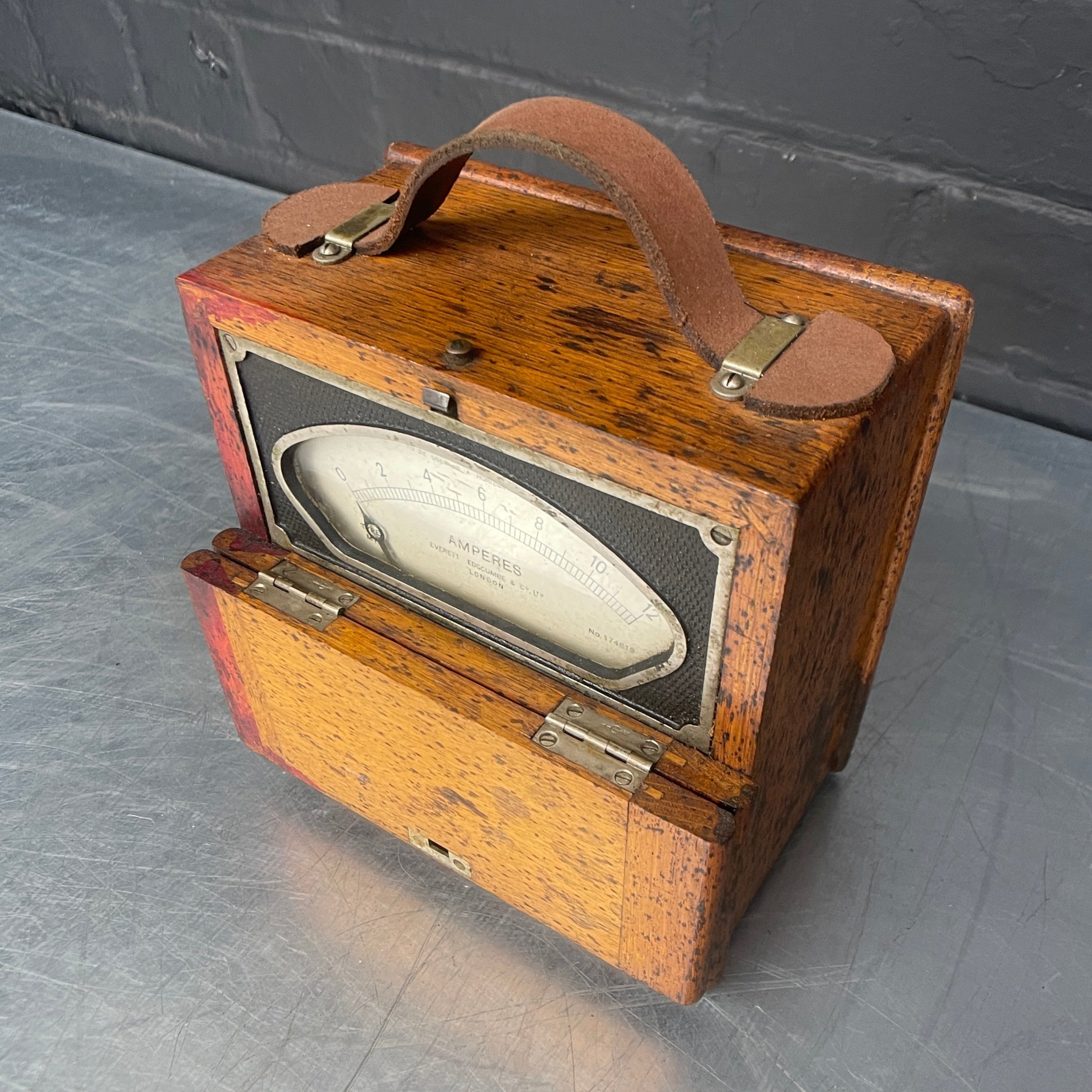 Industrial powerhouse props prop rental hire vintage movie film set dec electrical amperes meter amp scientific 1