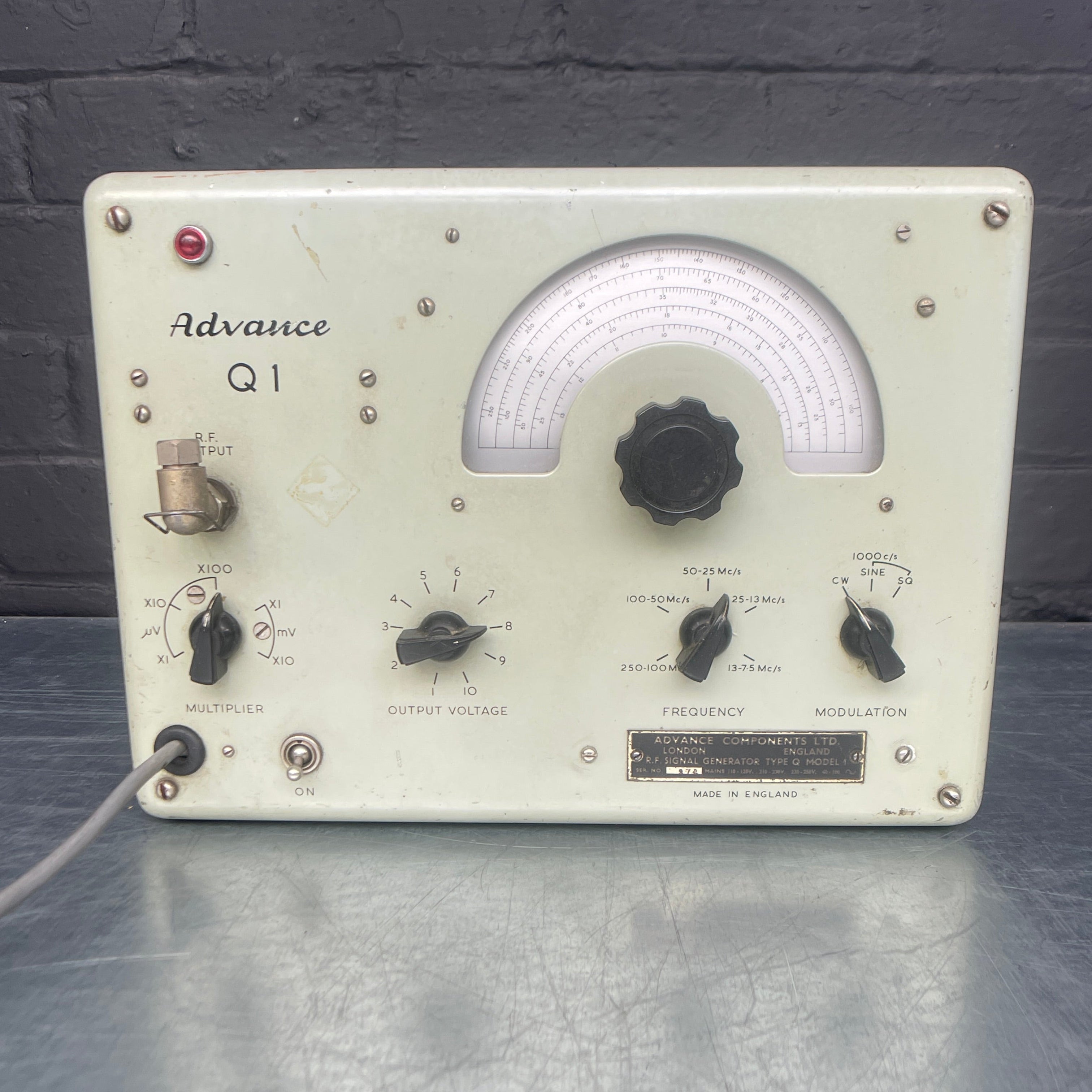 Industrial powerhouse props prop rental hire vintage movie film set dec electrical signal generator scientific