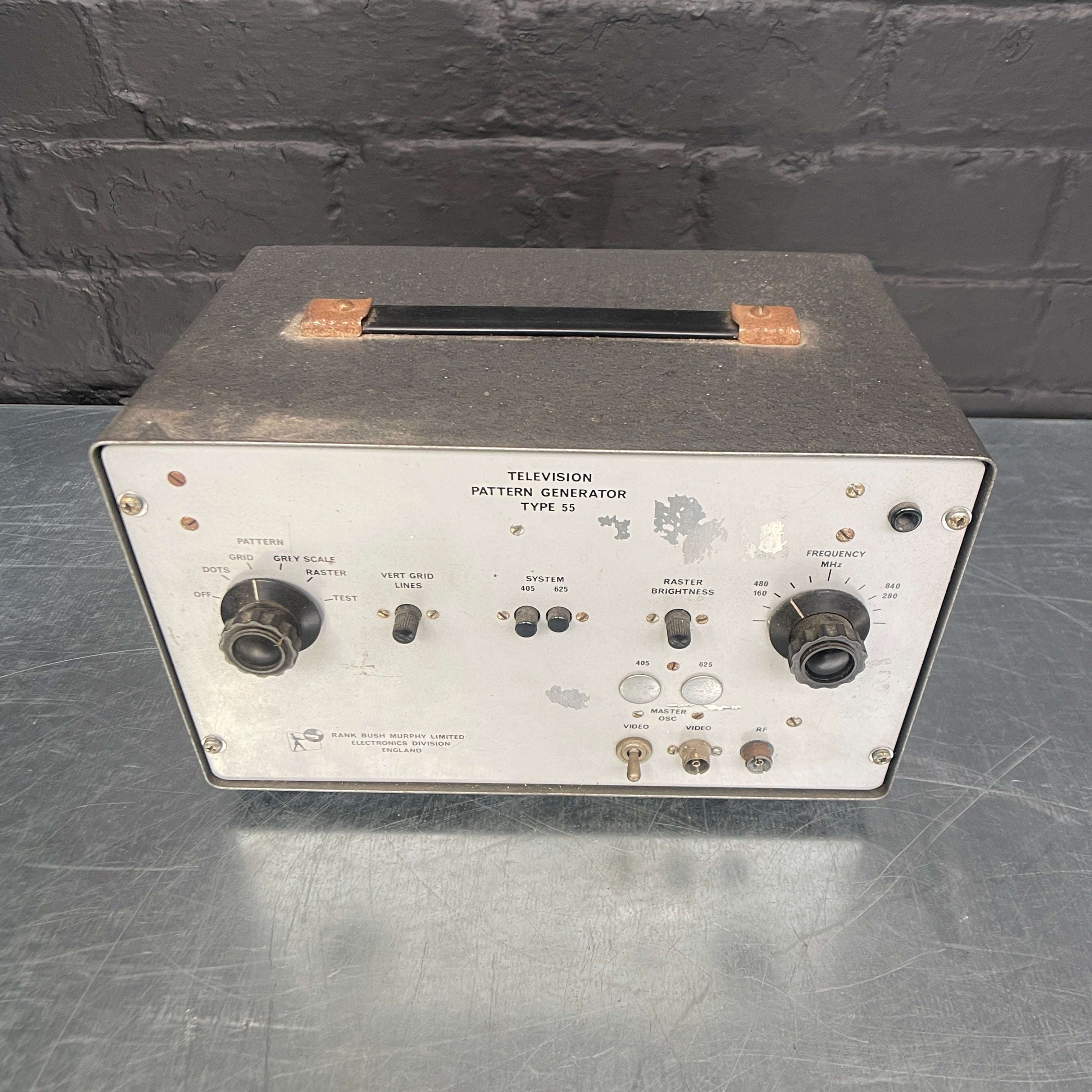 Industrial powerhouse props prop rental hire vintage movie film set dec electrical tv pattern generator