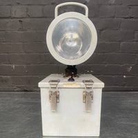 Industrial powerhouse props prop rental hire vintage movie film set dec floodlight light lighting