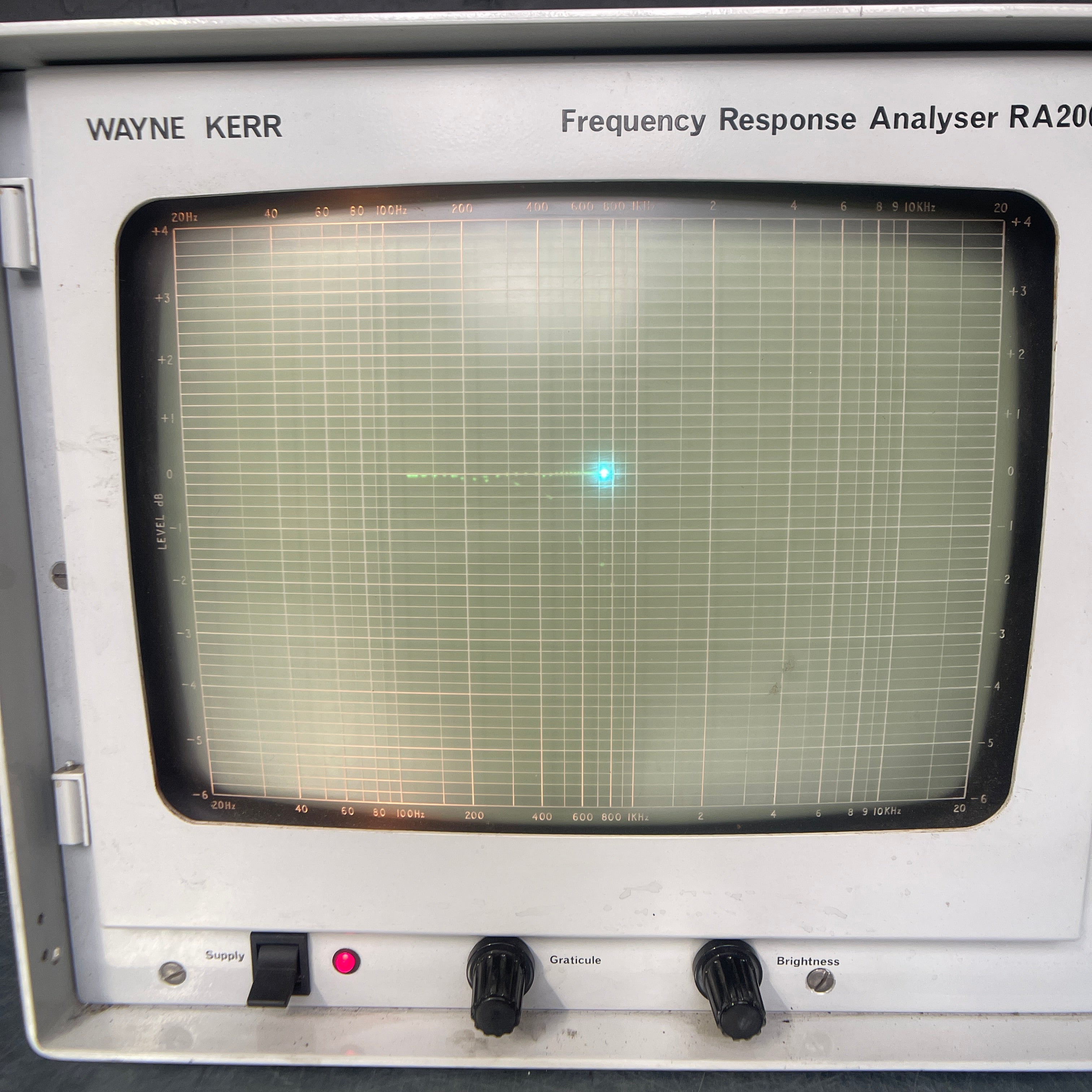 Industrial powerhouse props prop rental hire vintage movie film set dec frequency response analyser screen monitor Wayne Kerr 3