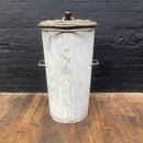 Industrial powerhouse props prop rental hire vintage movie film set dec galvanised bin drum ash lid