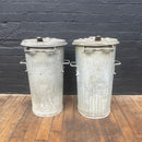 Industrial powerhouse props prop rental hire vintage movie film set dec galvanised bin with lid 3