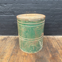 Industrial powerhouse props prop rental hire vintage movie film set dec green bin lid
