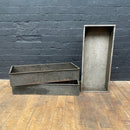 Industrial powerhouse props prop rental hire vintage movie film set dec industrial steel bin tins storage