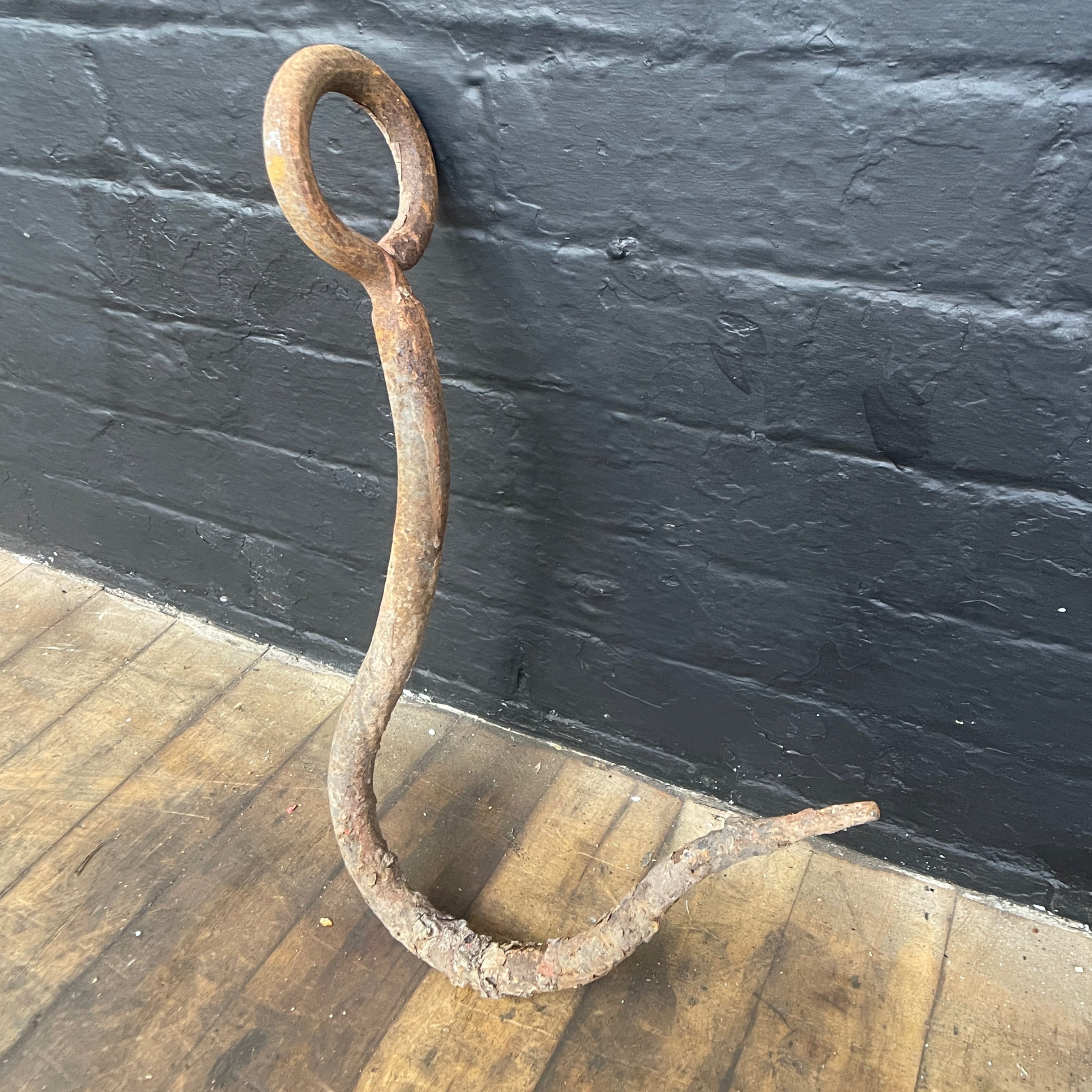 Industrial powerhouse props prop rental hire vintage movie film set dec large rusty hook 1