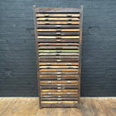 Industrial powerhouse props prop rental hire vintage movie film set dec letterpress printing cabinet drawers printing printers