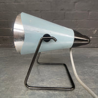 Industrial powerhouse props prop rental hire vintage movie film set dec light lighting blue desk table lamp philips black 1