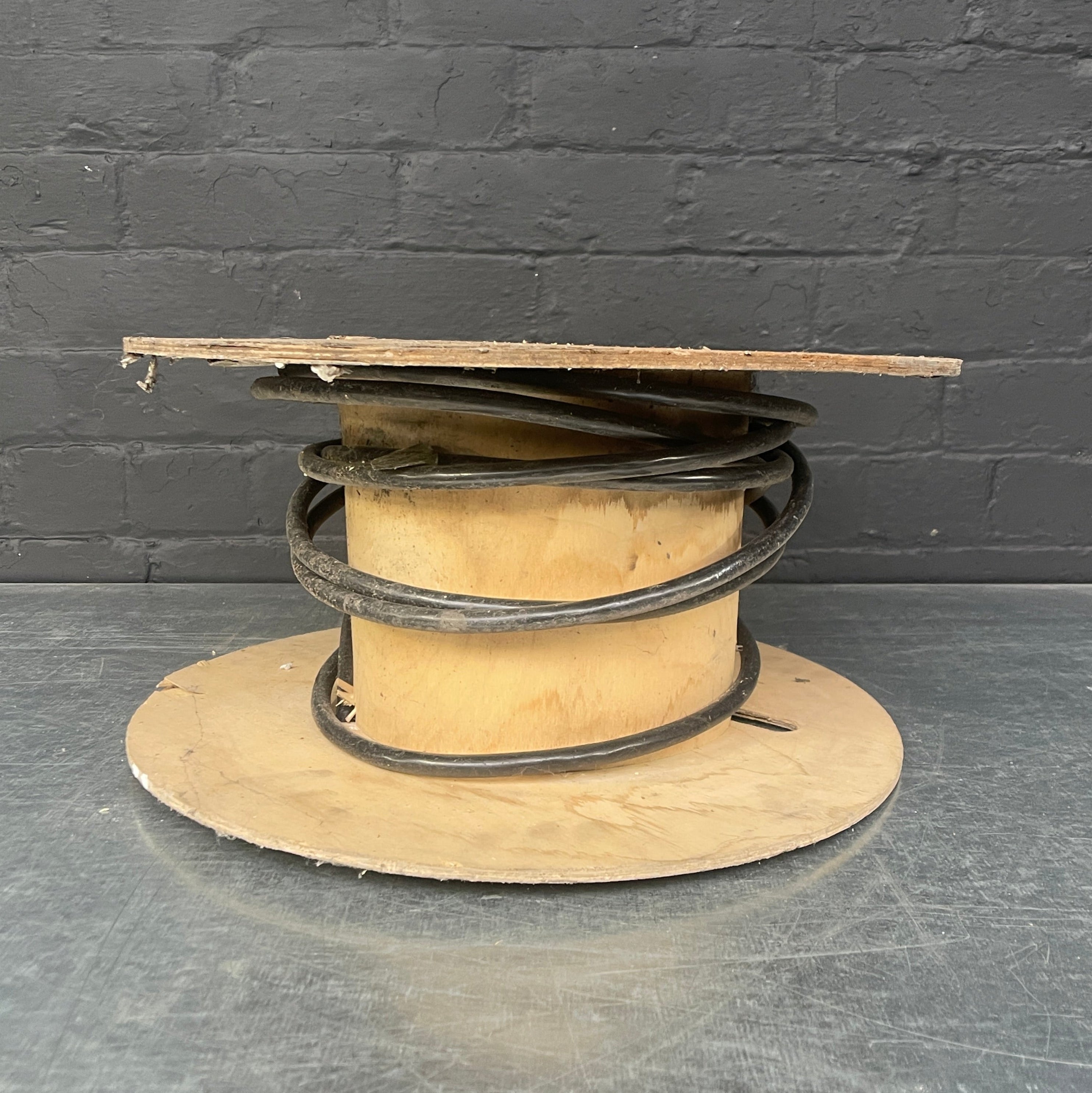 Industrial powerhouse props prop rental hire vintage movie film set dec light lighting cable reel garage tool tools black workshop electrical 4