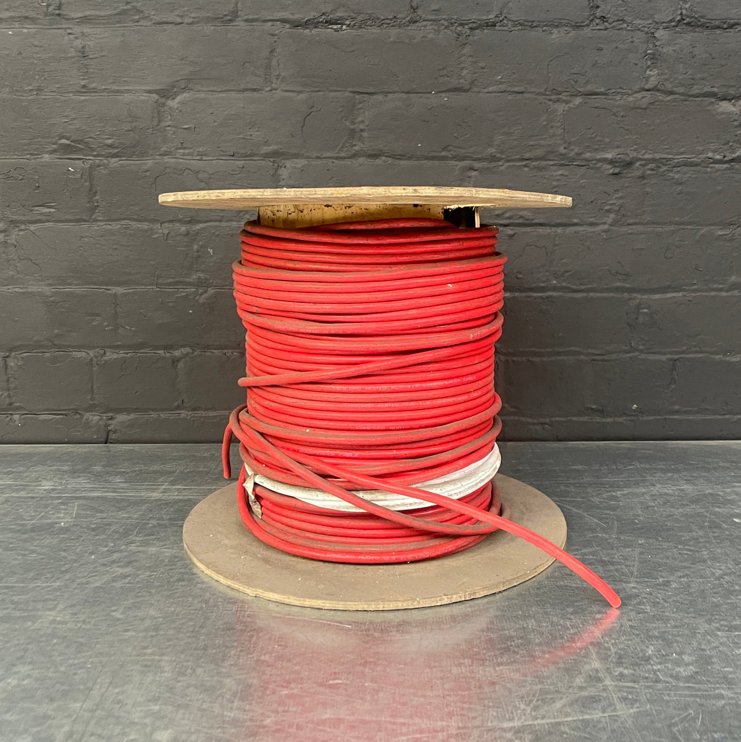 Industrial powerhouse props prop rental hire vintage movie film set dec light lighting cable reel garage tool tools red electrical