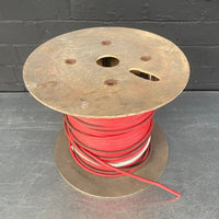 Industrial powerhouse props prop rental hire vintage movie film set dec light lighting cable reel garage tool tools red electrical 1