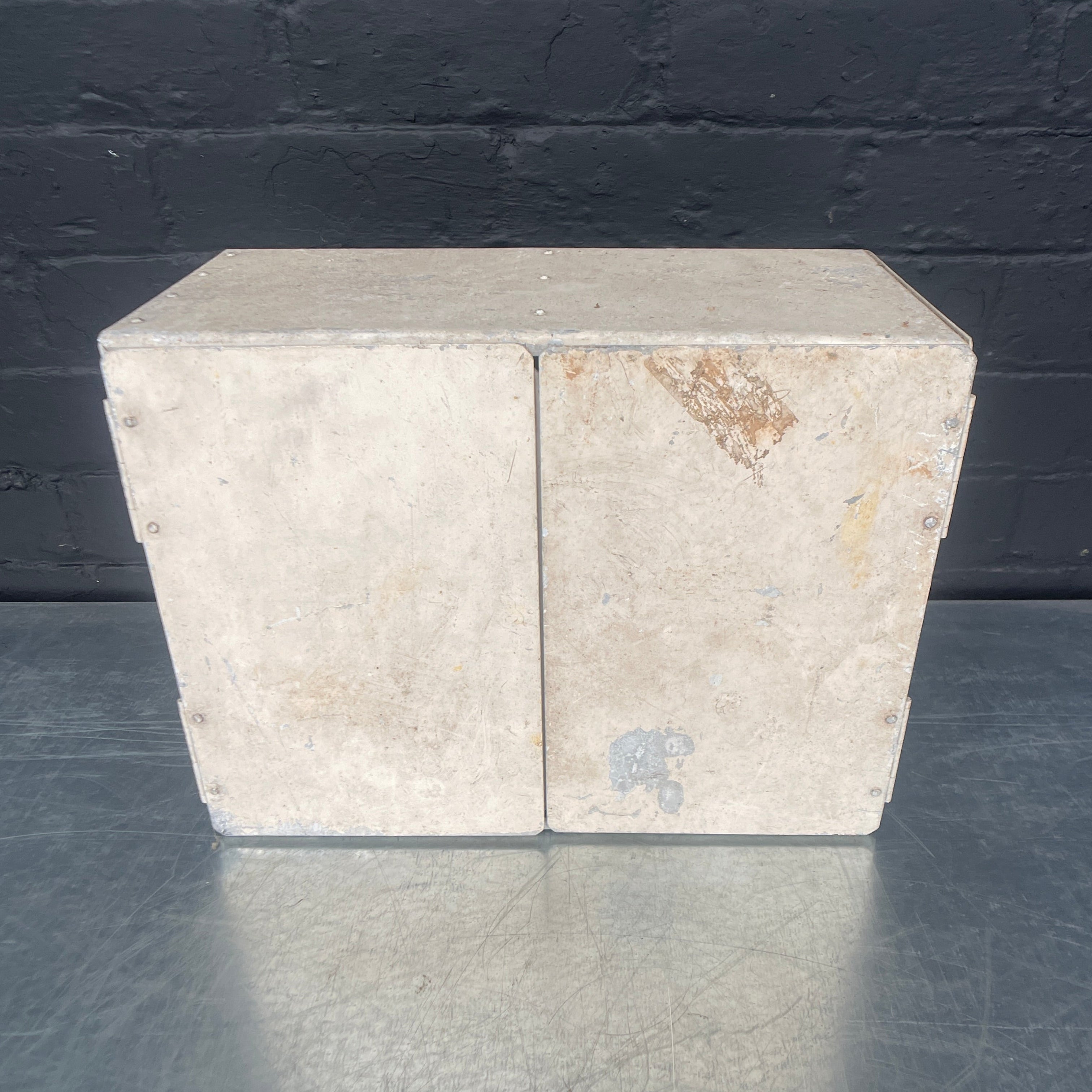 Industrial powerhouse props prop rental hire vintage movie film set dec medical cabinet cupboard first aid metal