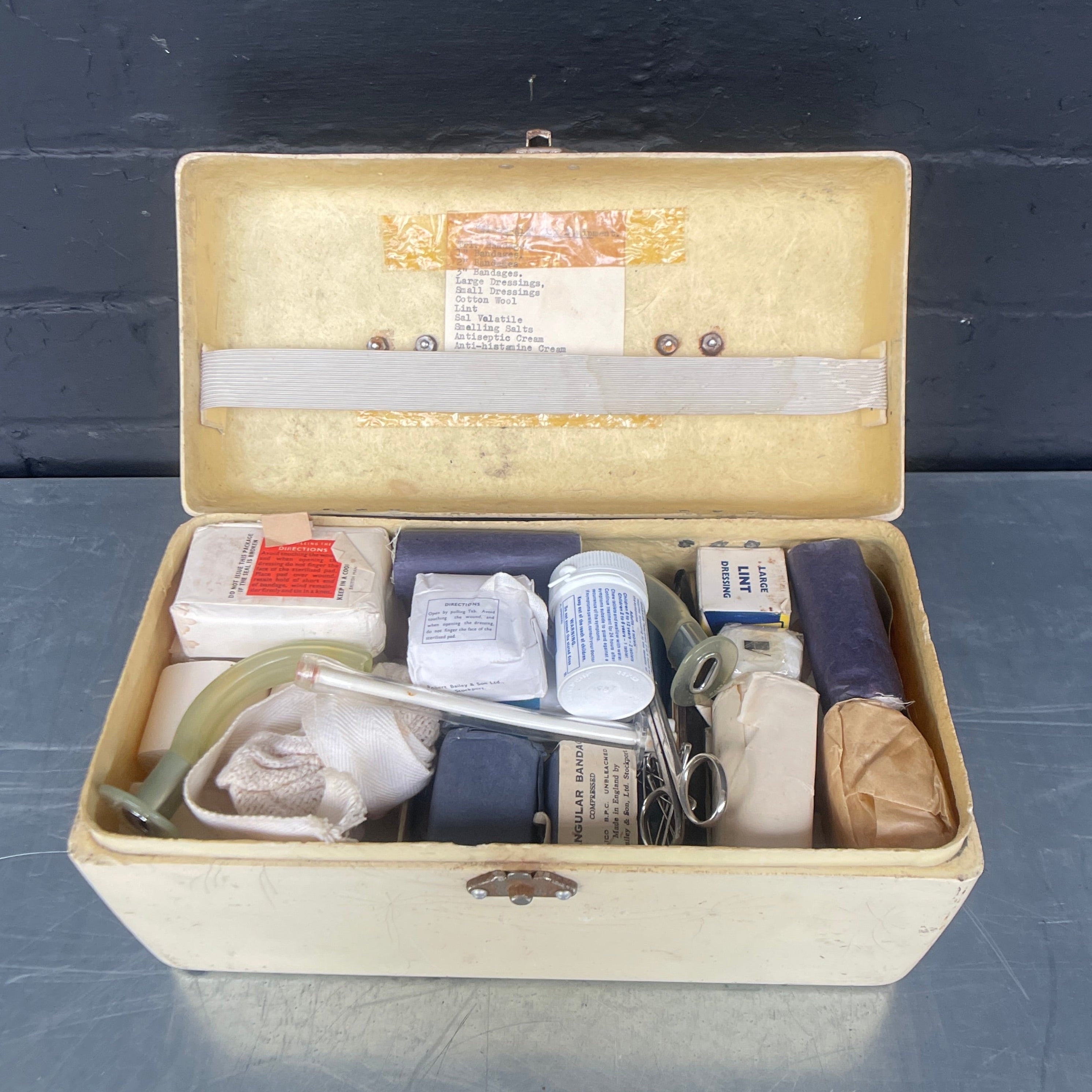 Industrial powerhouse props prop rental hire vintage movie film set dec medical kit box case 2