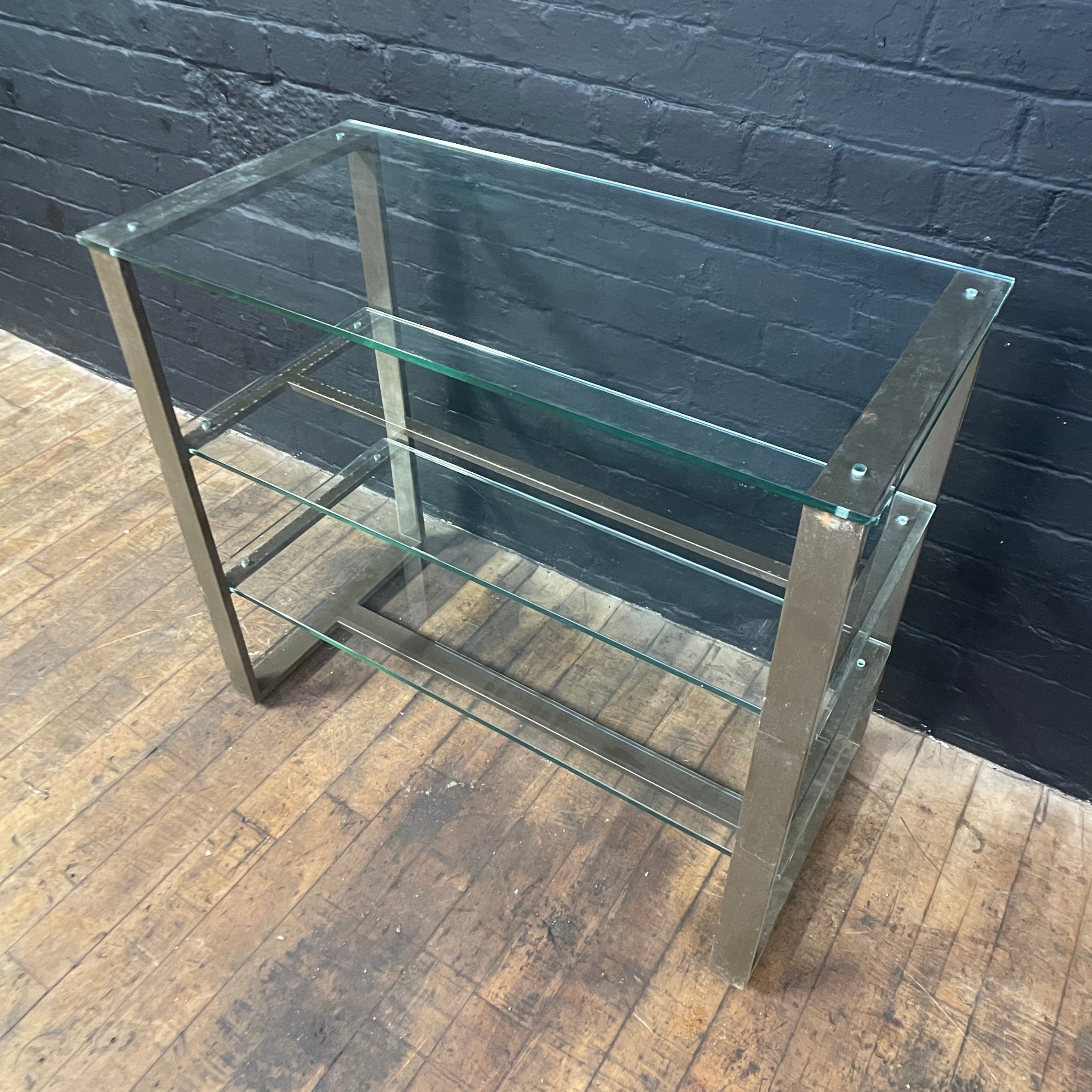 Industrial powerhouse props prop rental hire vintage movie film set dec metal glass shelves shelvingshelf