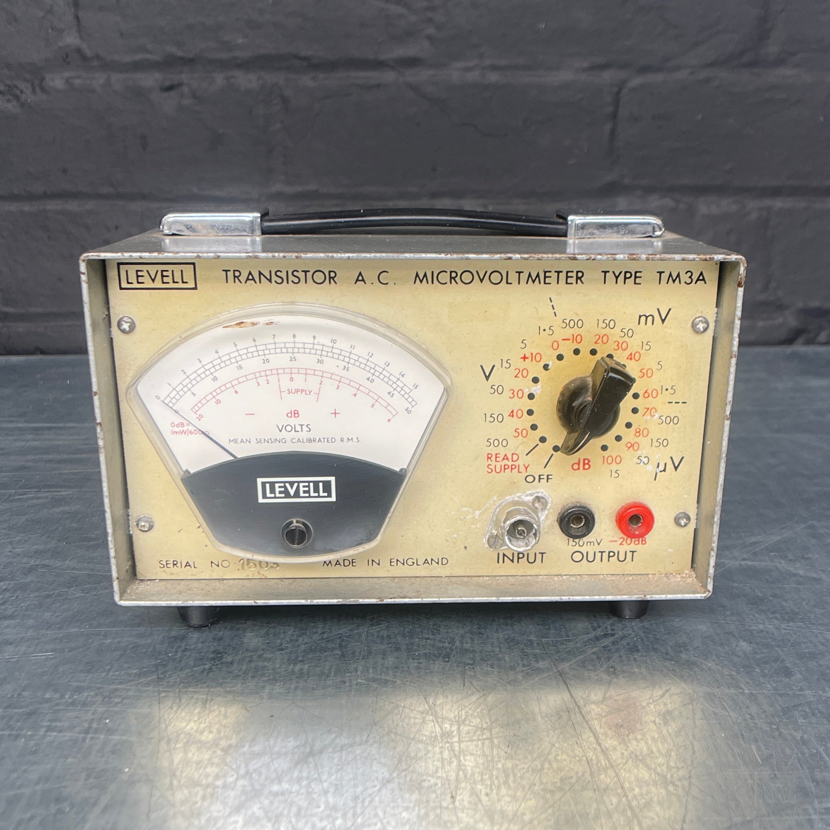 Industrial powerhouse props prop rental hire vintage movie film set dec micro volt meter electrical scientific tester