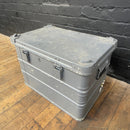 Industrial powerhouse props prop rental hire vintage movie film set dec military box crate grey 2