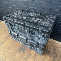 Industrial powerhouse props prop rental hire vintage movie film set dec military container crate case plastic black 2