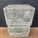 Industrial powerhouse props prop rental hire vintage movie film set dec military crate box storage green