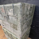 Industrial powerhouse props prop rental hire vintage movie film set dec military crate box storage green boxes lid