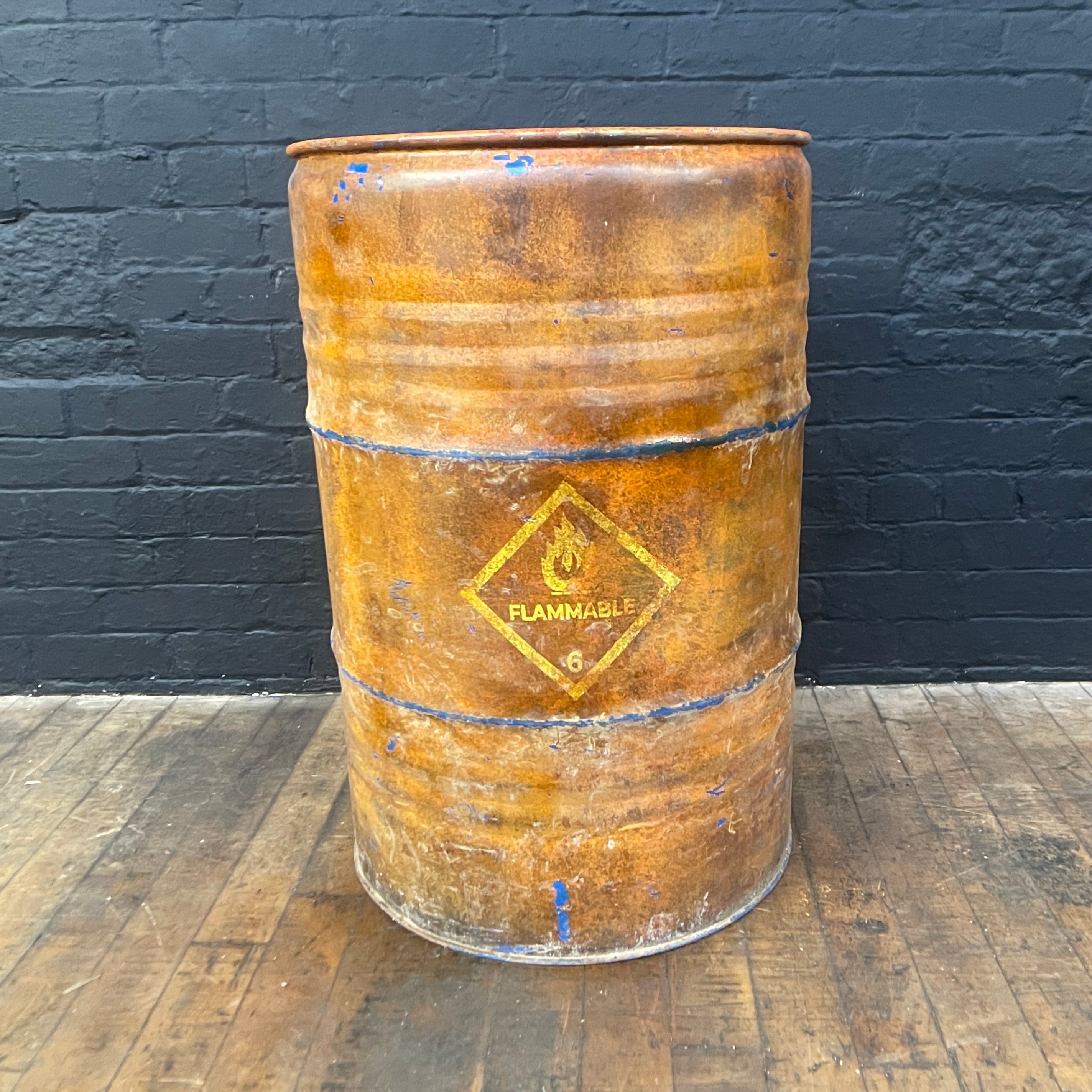 Industrial powerhouse props prop rental hire vintage movie film set dec oil fuel bin drum rusty