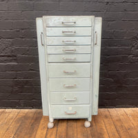 Industrial powerhouse props prop rental hire vintage movie film set dec opticians cabinet drawers