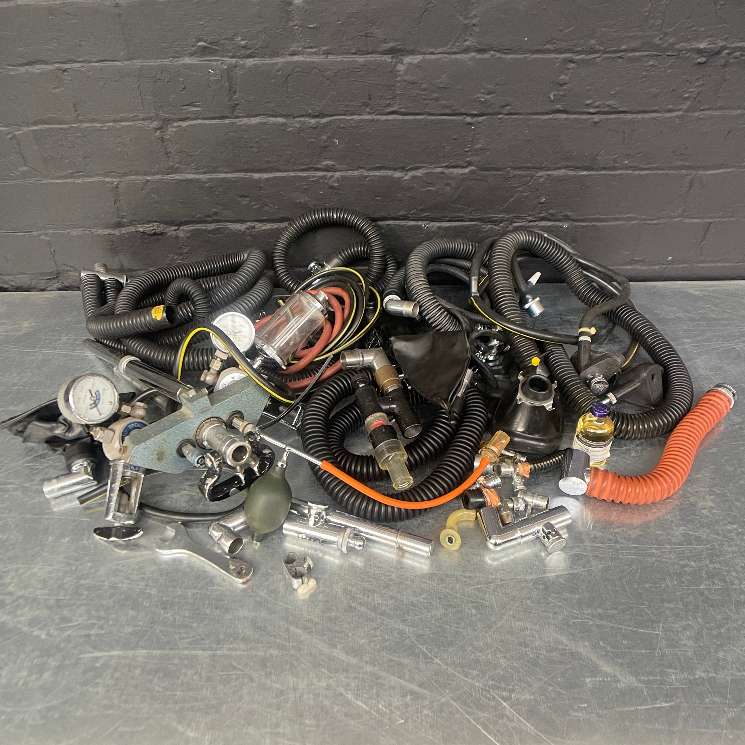 Industrial powerhouse props prop rental hire vintage movie film set dec portable field anesthesia machine medical 10