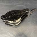 Industrial powerhouse props prop rental hire vintage movie film set dec pulley black white wheels tool