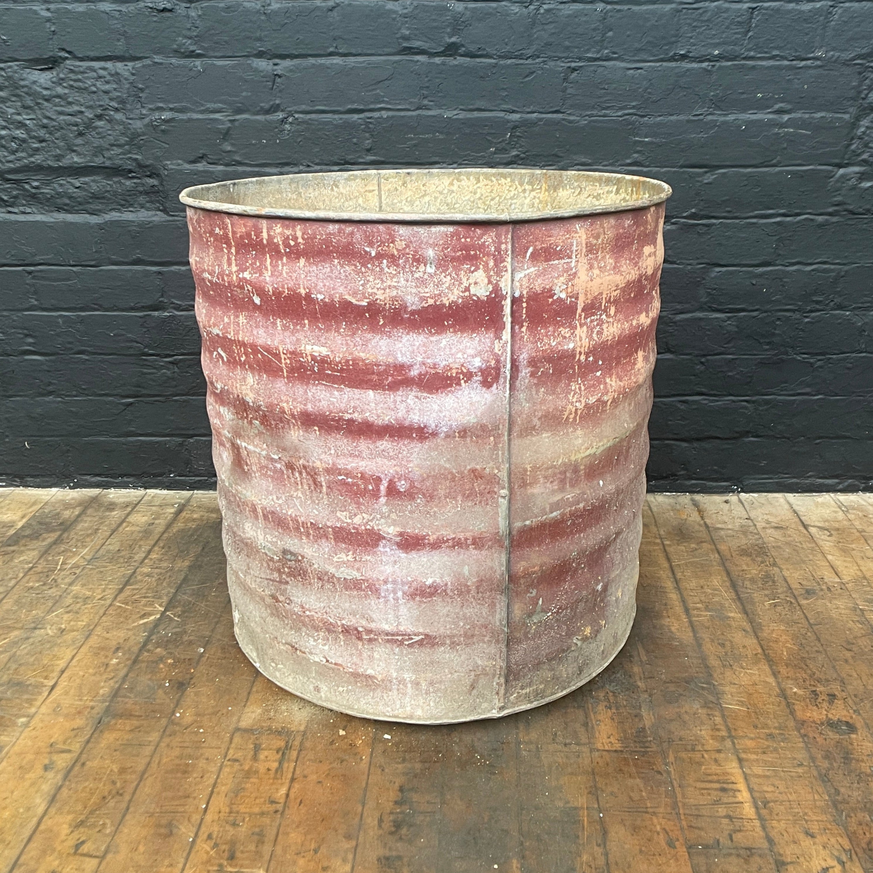 Industrial powerhouse props prop rental hire vintage movie film set dec red ribbed bin