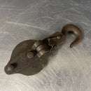 Industrial powerhouse props prop rental hire vintage movie film set dec rusty black brass pulley