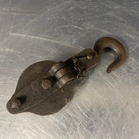 Industrial powerhouse props prop rental hire vintage movie film set dec rusty black brass pulley