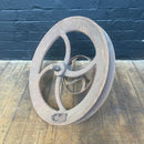 Industrial powerhouse props prop rental hire vintage movie film set dec rusty large machine wheel