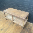 Industrial powerhouse props prop rental hire vintage movie film set dec steel workbench table engineers workstation desk heavy duty 2