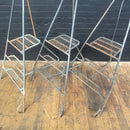 Industrial powerhouse props prop rental hire vintage movie film set dec triangular step ladders steel