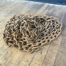 Industrial powerhouse props prop rental hire vintage movie film set dec very long rusty chain 1