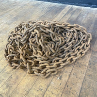 Industrial powerhouse props prop rental hire vintage movie film set dec very long rusty chain 1