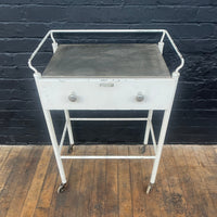 Industrial powerhouse props prop rental hire vintage movie film set dec white medical trolley cabinet drawers 5