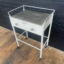 Industrial powerhouse props prop rental hire vintage movie film set dec white medical trolley cabinet drawers 6