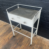 Industrial powerhouse props prop rental hire vintage movie film set dec white medical trolley cabinet drawers 6