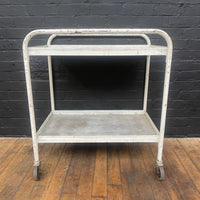 Industrial powerhouse props prop rental hire vintage movie film set dec white trolley medical