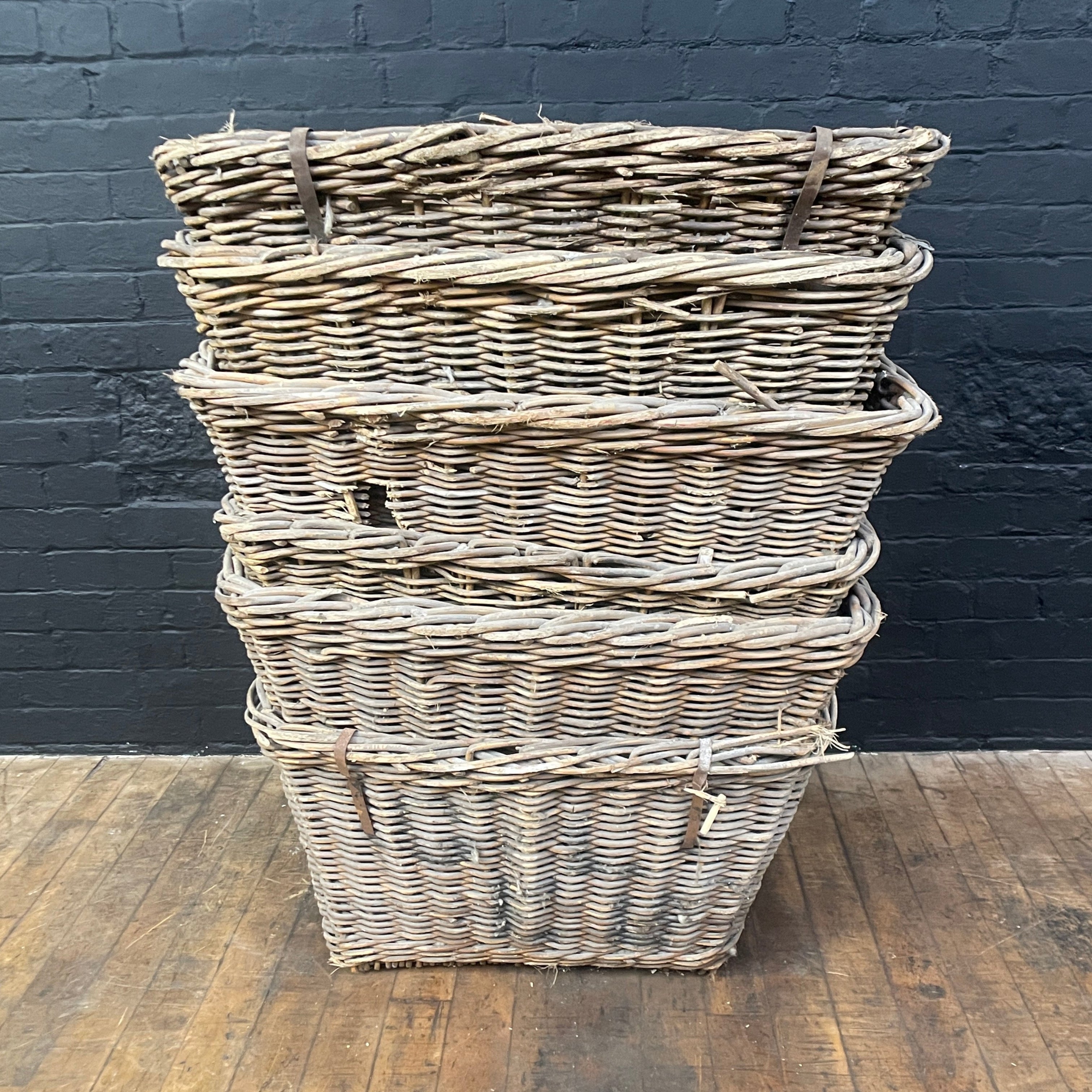 Industrial powerhouse props prop rental hire vintage movie film set dec wicker mill baskets